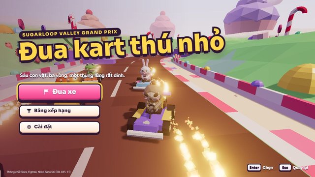 Đua kart thú nhỏ
