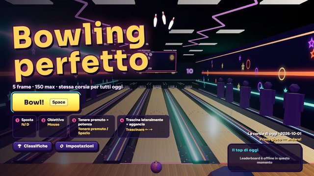 Bowling perfetto